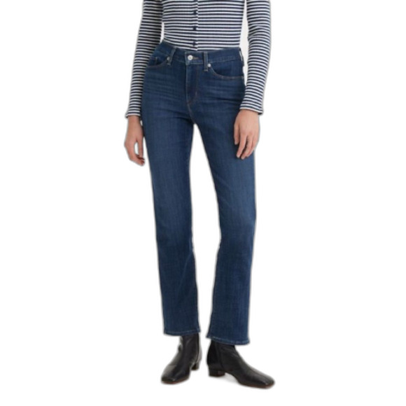 Levi’s Classic Straight Blue Mid-Rise Faded Straight Leg Jeans Size 28 - Picture 1 of 12